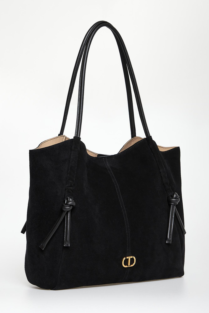 Torebka damska zamszowy shopper TWINSET