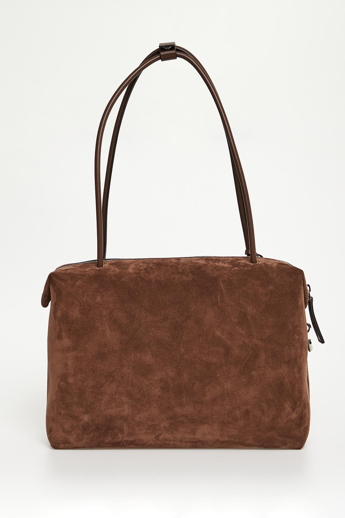 Torebka damska zamszowa Holdall Glide MAX MARA ACCESSORI
