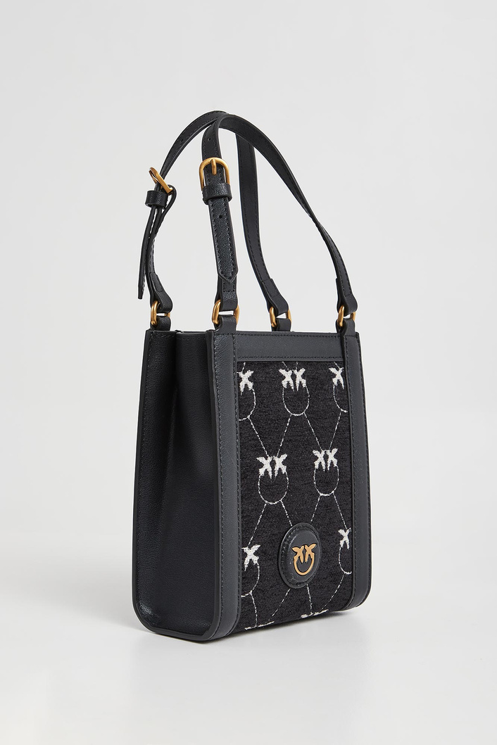 Torebka damska Box Micro Vertical Shopper Jacquard PINKO