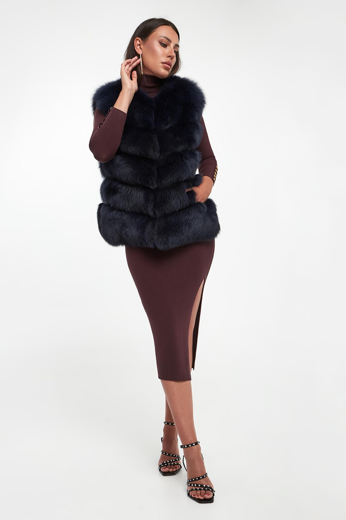 Kamizelka damska futrzana z lisa SUPREMA