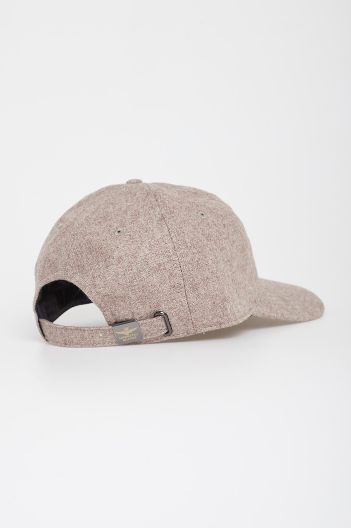 Czapka męska wełniana z daszkiem AERONAUTICA MILITARE