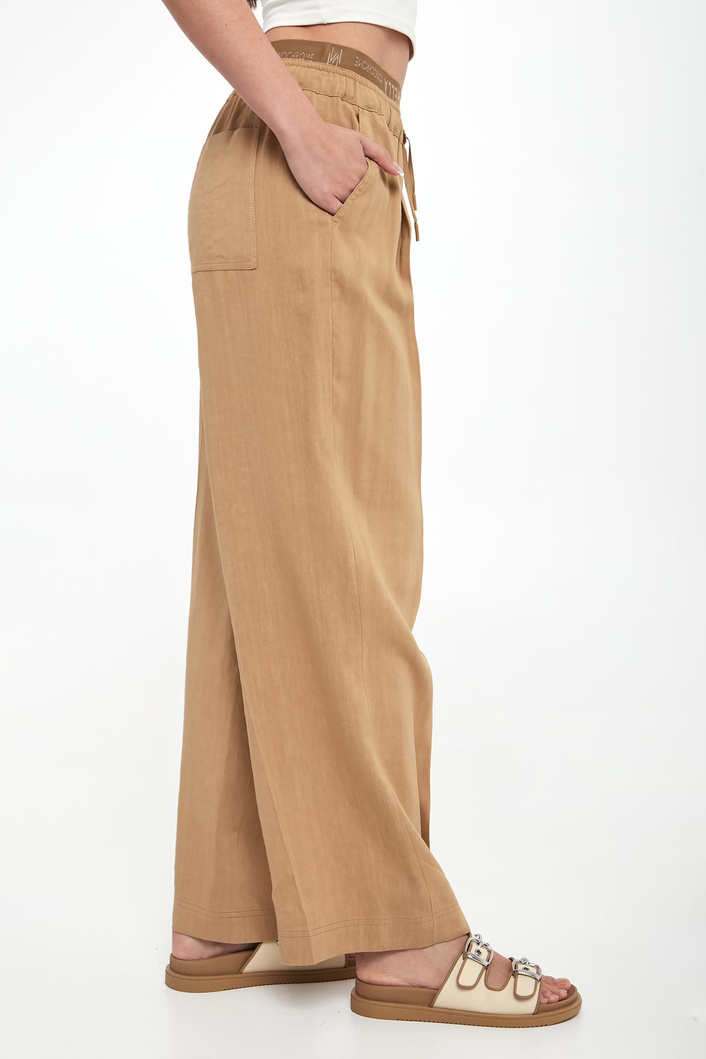 Spodnie damskie lniane Fred MARELLA MONOCHROME