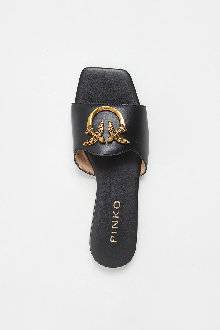 Klapki damskie skórzane Marli PINKO