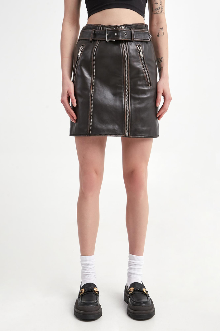 Spódnica skórzana Starna WEEKEND MAX MARA