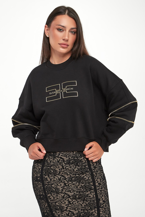 Bluza damska z zamkami ELISABETTA FRANCHI