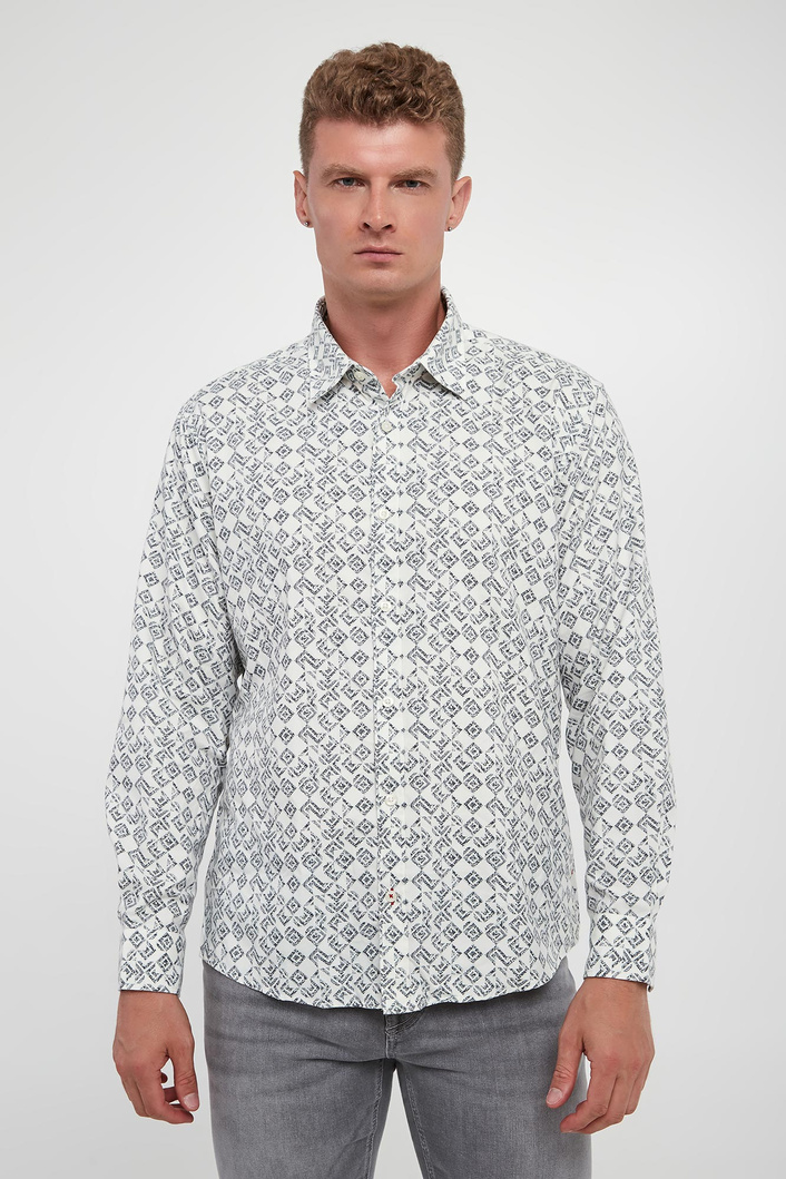 Koszula męska z wzorem Hanson3-W JOOP! JEANS