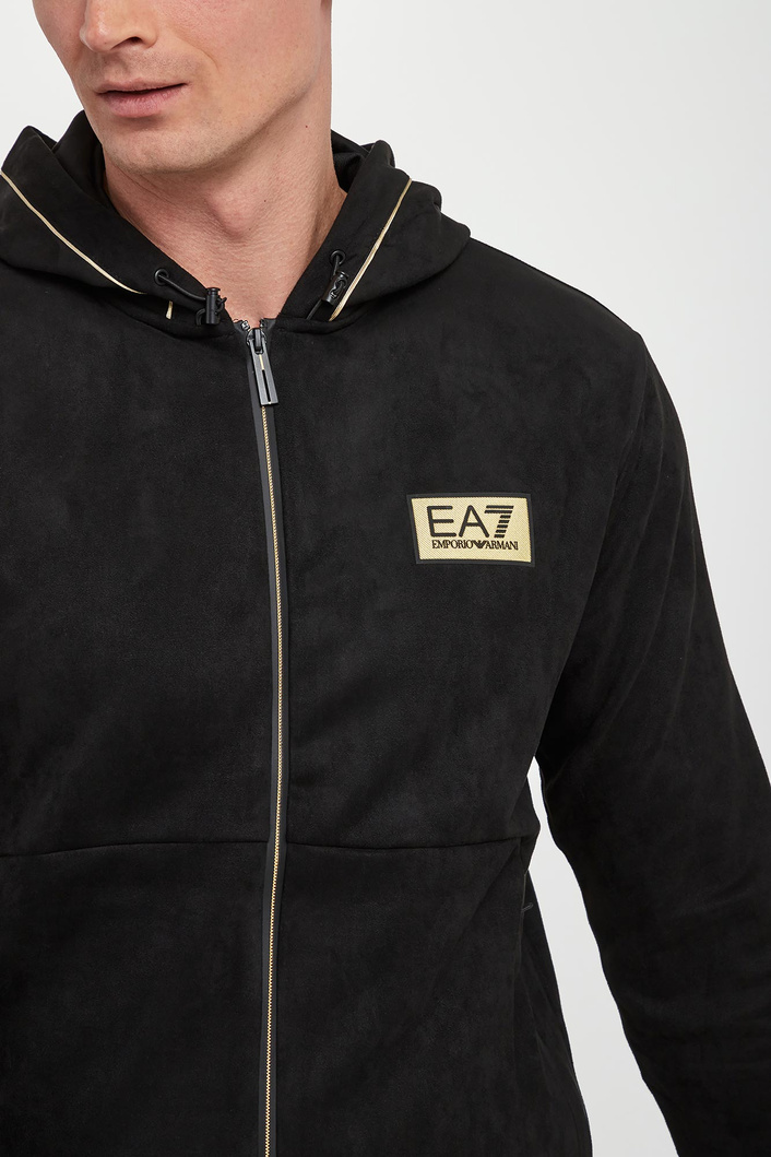 Bluza męska welurowa EA7 EMPORIO ARMANI