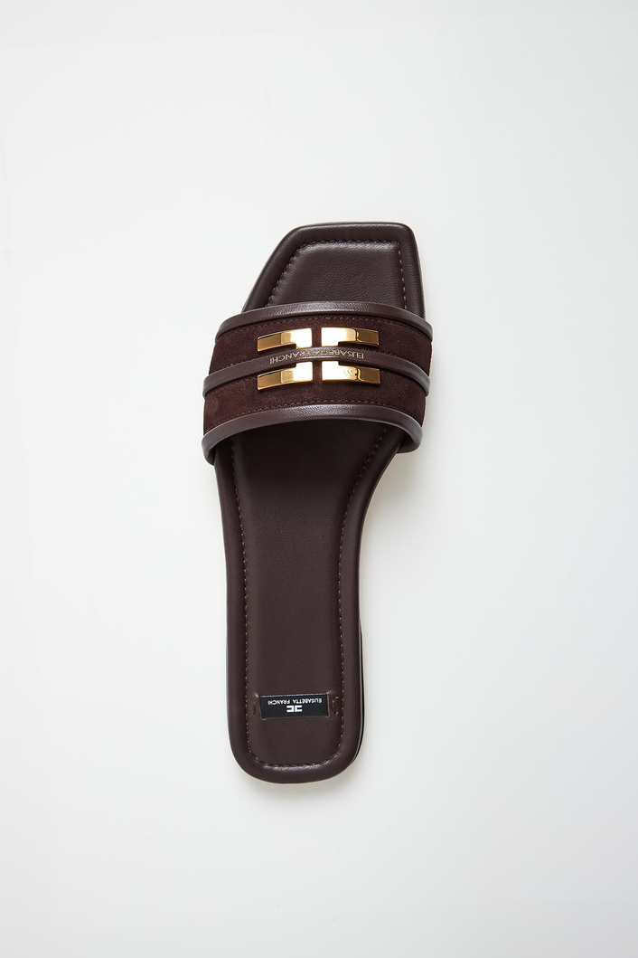 Klapki damskie skórzane ELISABETTA FRANCHI