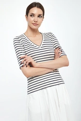 T-shirt damski lniany Opzione WEEKEND MAX MARA