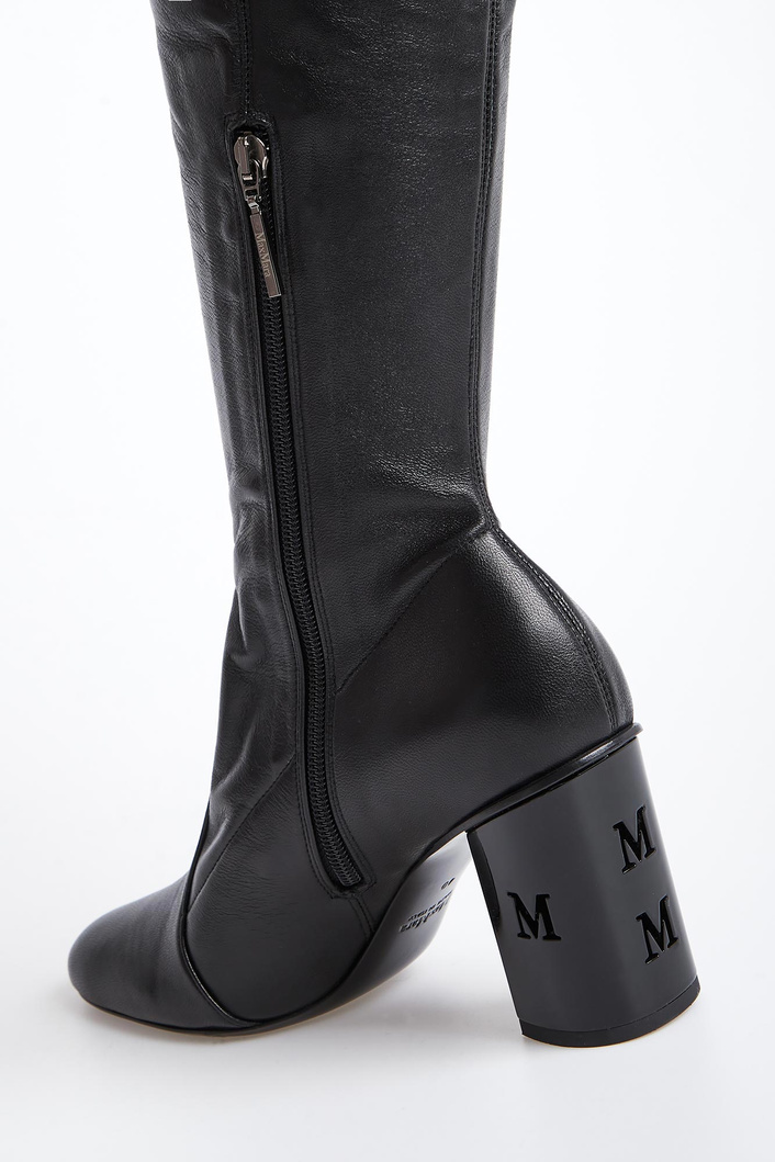 Kozaki damskie Damierboot MAX MARA ACCESSORI