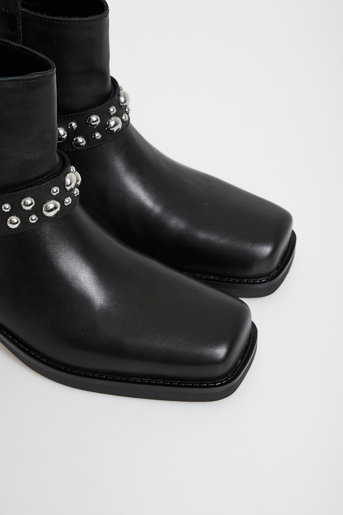 Botki damskie skórzane biker LIU JO