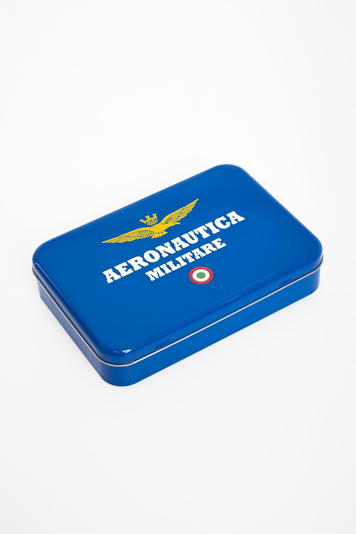 Komplet portfel + brelok męski skórzany AERONAUTICA MILITARE