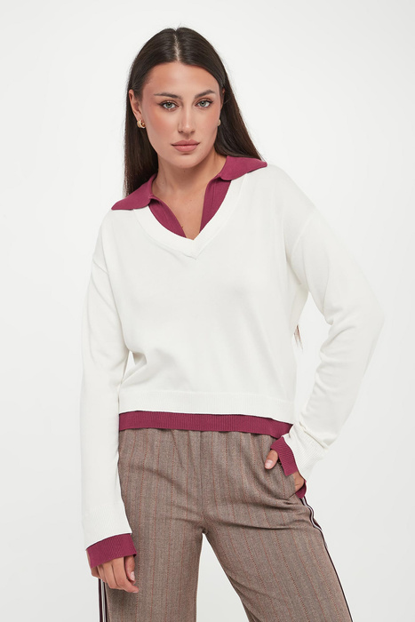 Sweter damski z kołnierzem LIU JO