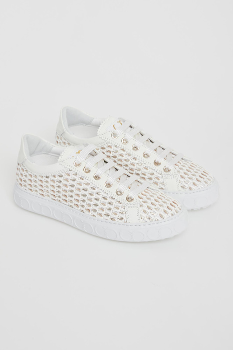 Sneakersy damskie skórzane CESARE CASADEI