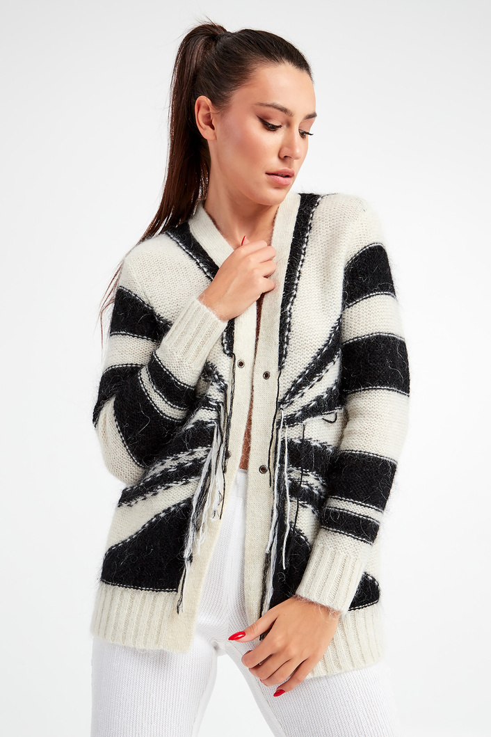 Kardigan z moherem Noresund JOHN RICHMOND