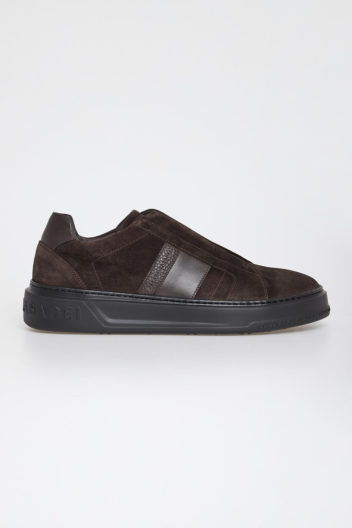 Sneakersy męskie zamszowe CESARE CASADEI