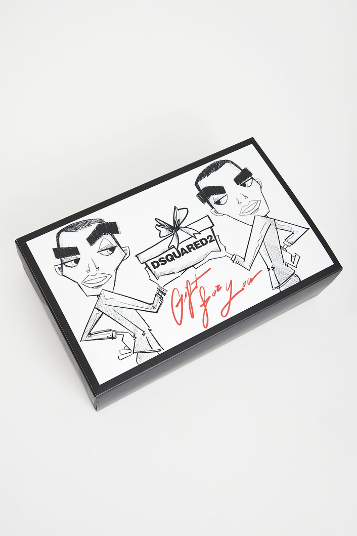 Zestaw portfel + brelok męskie skórzane DSQUARED2