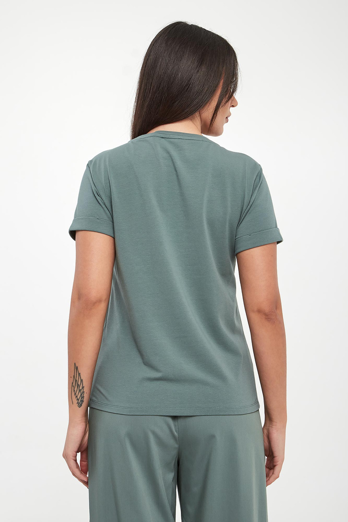 T-shirt damski z logo LIU JO