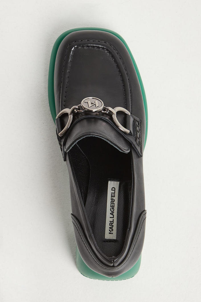 Półbuty damskie skórzane KARL LAGERFELD
