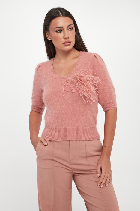 Sweter damski z przypinką TWINSET