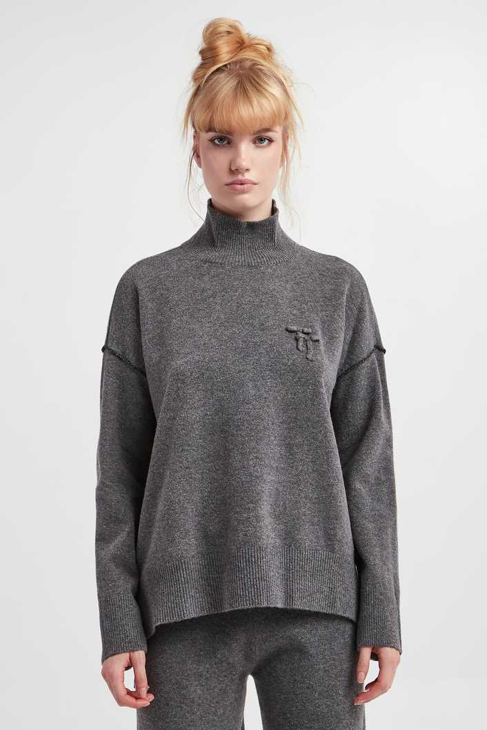 Sweter damski z golfem TWINSET U&B