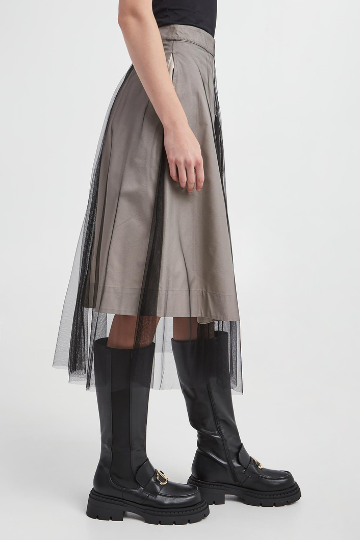 Spódnica midi z tiulem TWINSET U&B