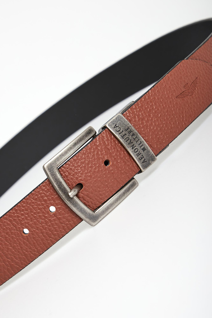 Pasek męski skórzany dwustronny AERONAUTICA MILITARE