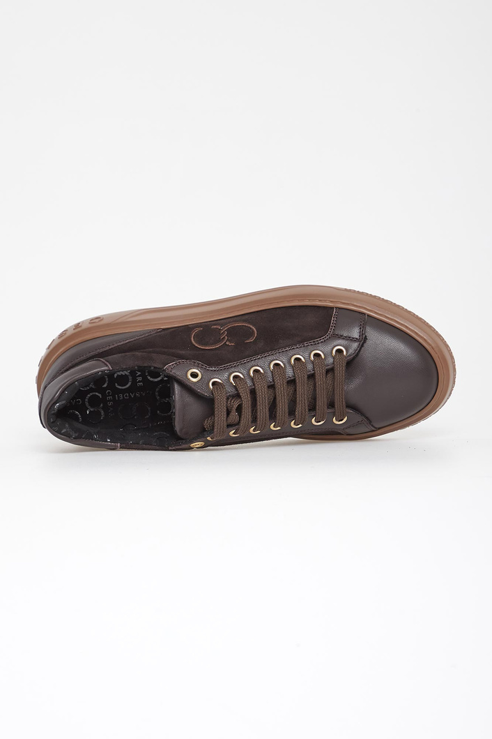 Sneakersy damskie skórzane CESARE CASADEI