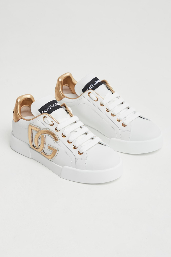 Sneakersy damskie skórzane Portofino Vintage DOLCE & GABBANA