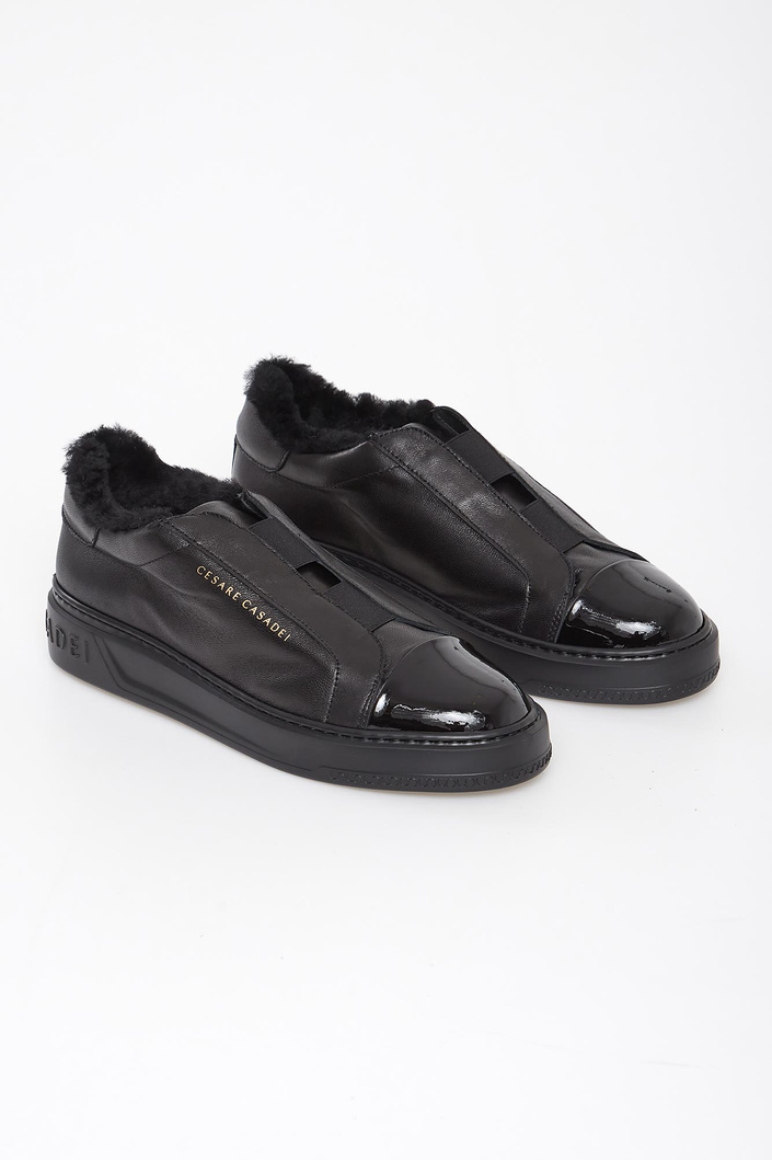 Sneakersy damskie skórzane CESARE CASADEI