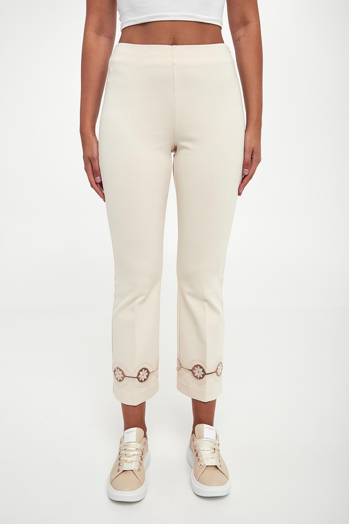 Spodnie damskie z koronką TWINSET