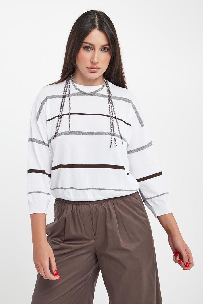 Sweter damski w paski PESERICO