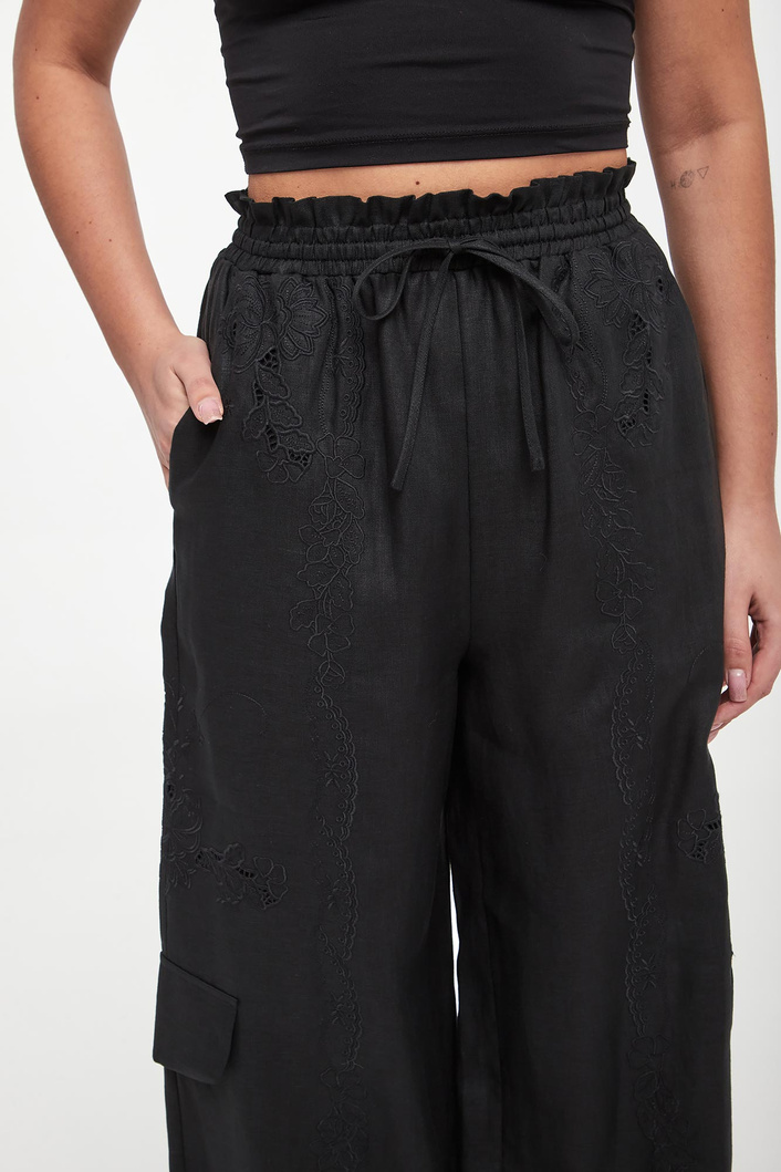 Spodnie damskie lniane TWINSET