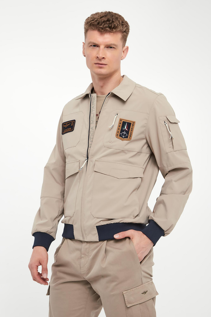  Kurtka męska z kołnierzem AERONAUTICA MILITARE