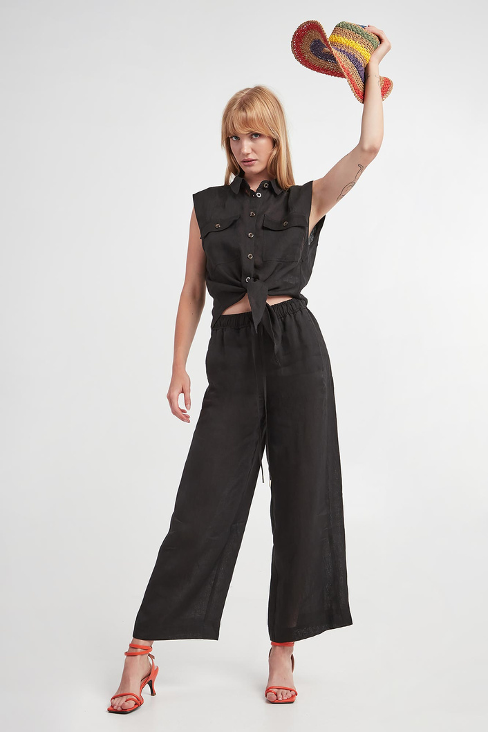 Spodnie damskie lniane Bonn MARELLA SPORT