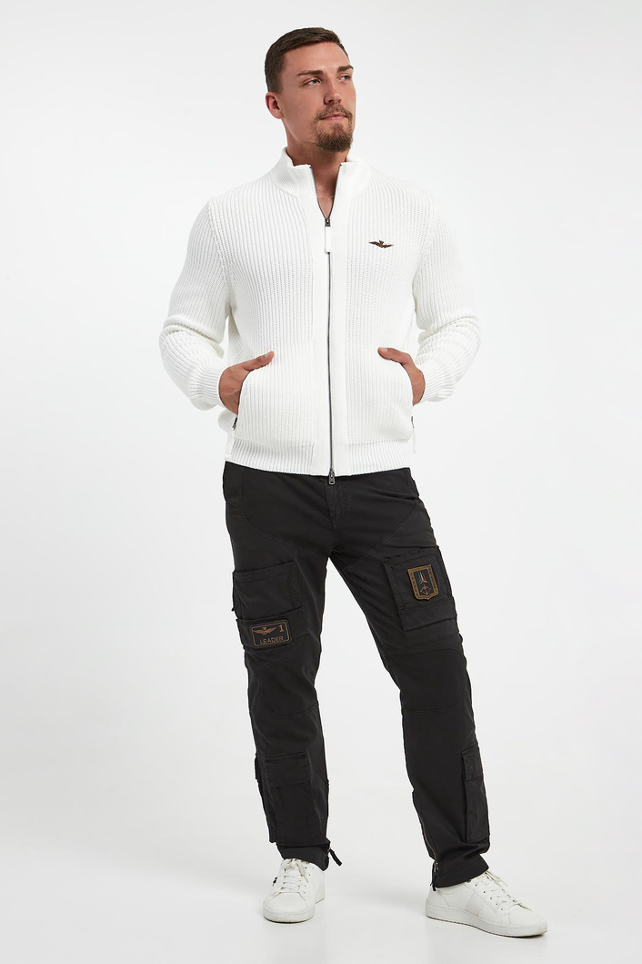 Sweter męski rozpinany AERONAUTICA MILITARE