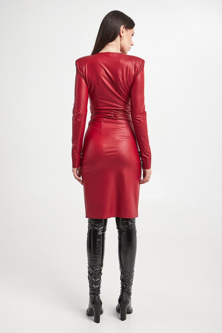 Sukienka z ekoskóry PATRIZIA PEPE