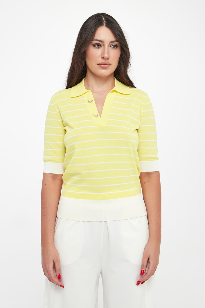 Sweter damski w stylu polo LIU JO