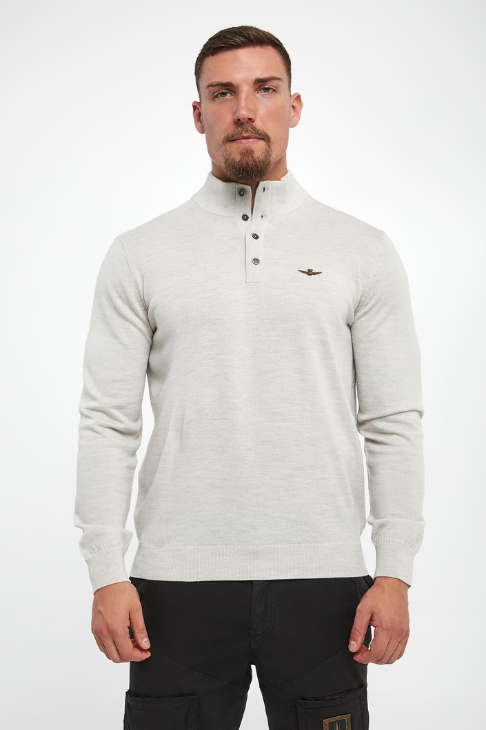 Sweter męski wełniany AERONAUTICA MILITARE