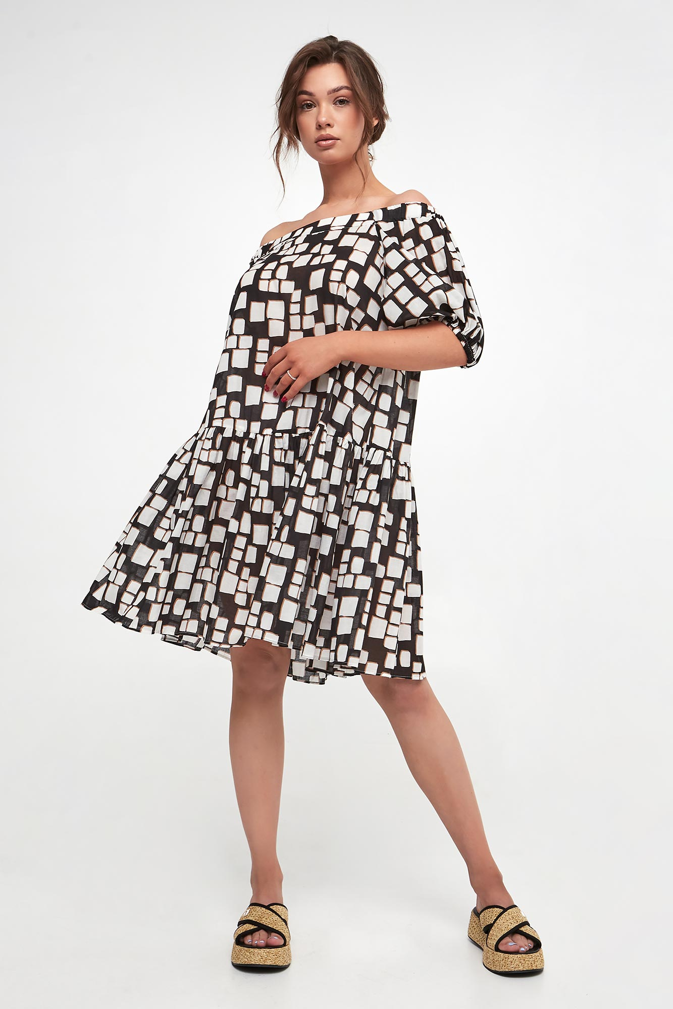 Sukienka mini Ottone MAX MARA BEACHWEAR Czarny Regular