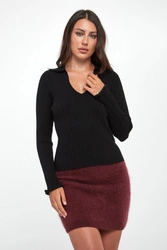 Sweter damski prążkowany Binomio MARELLA SPORT