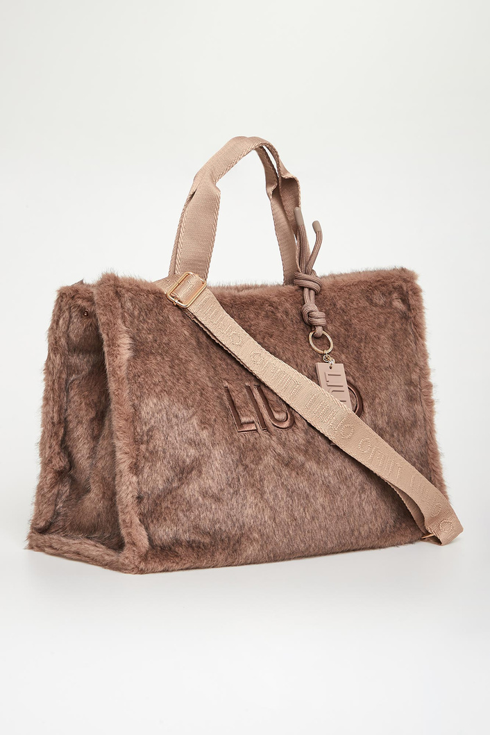 Torebka damska futrzany shopper LIU JO