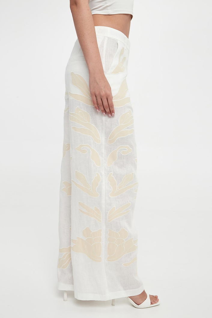 Spodnie damskie lniane Kadiak MARELLA