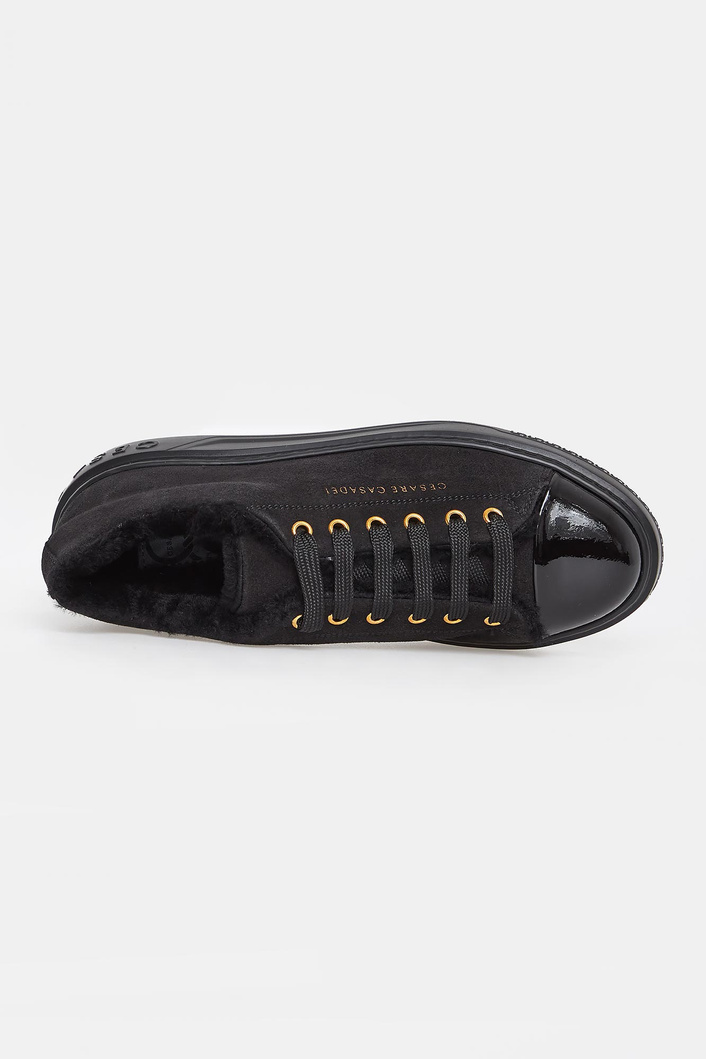 Sneakersy damskie zamszowe CESARE CASADEI