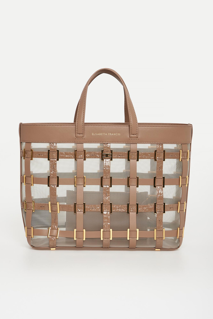 Torebka typu tote półtransparentna ELISABETTA FRANCHI