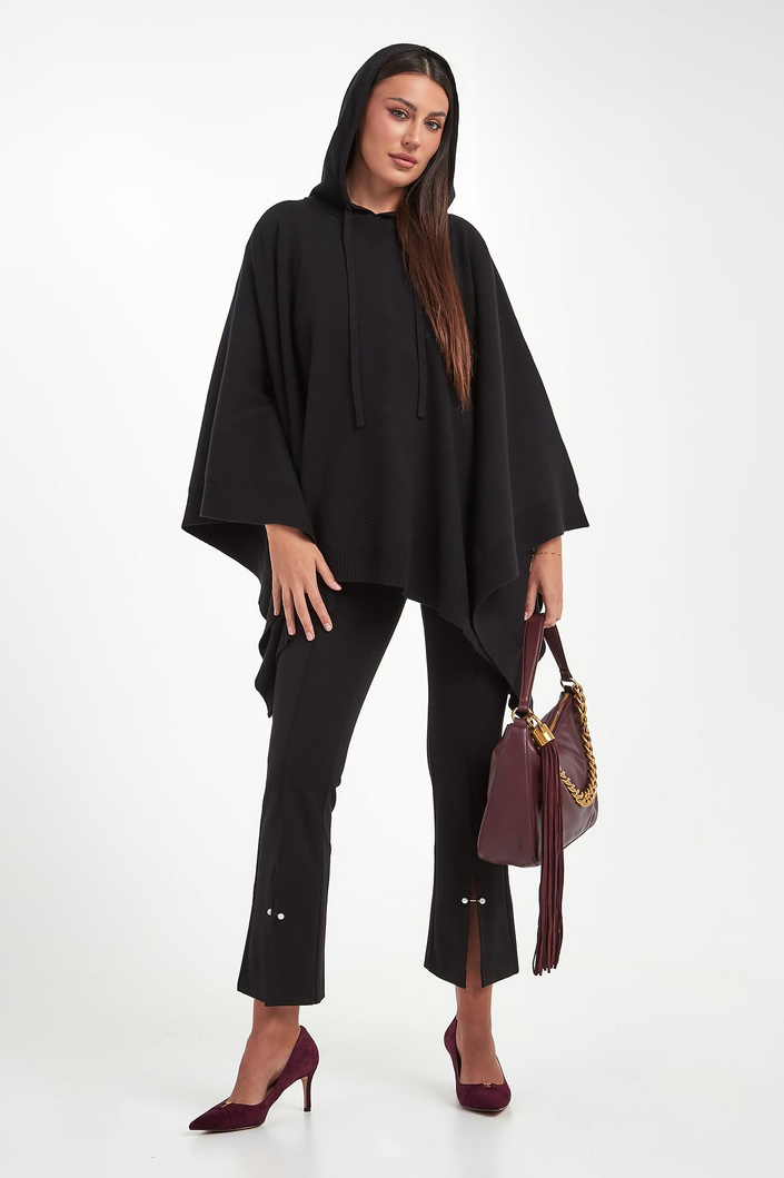 Sweter damski ponczo z kapturem TWINSET U&B