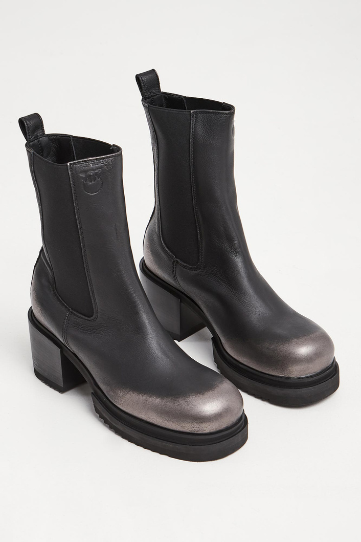 Botki damskie skórzane PINKO