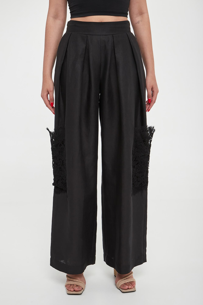 Spodnie damskie lniane ERMANNO SCERVINO LIFE