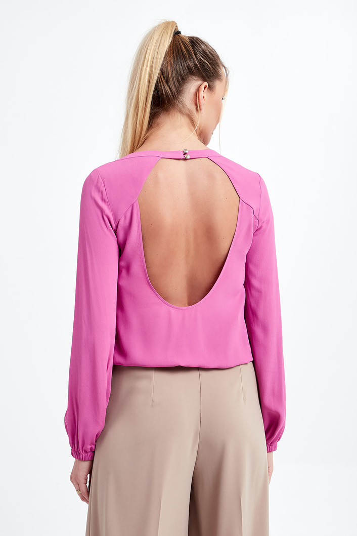 Bluzka damska z odkrytymi plecami PATRIZIA PEPE