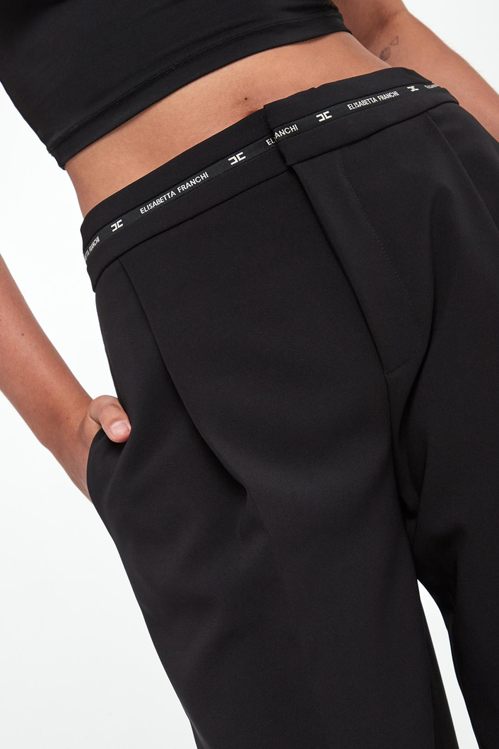 Bermudy damskie z krepy ELISABETTA FRANCHI